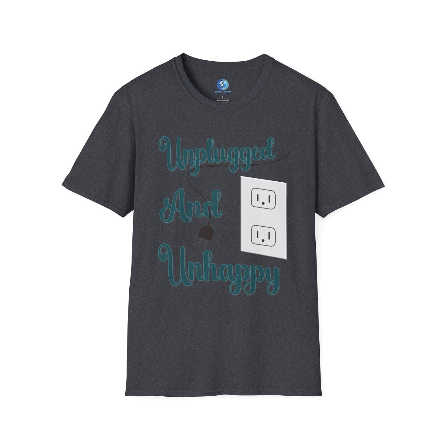 Unplugged and Unhappy - Unisex Softstyle T-Shirt