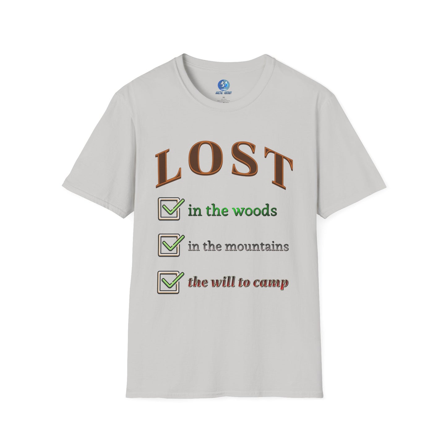 Lost will to camp - Unisex Softstyle T-Shirt