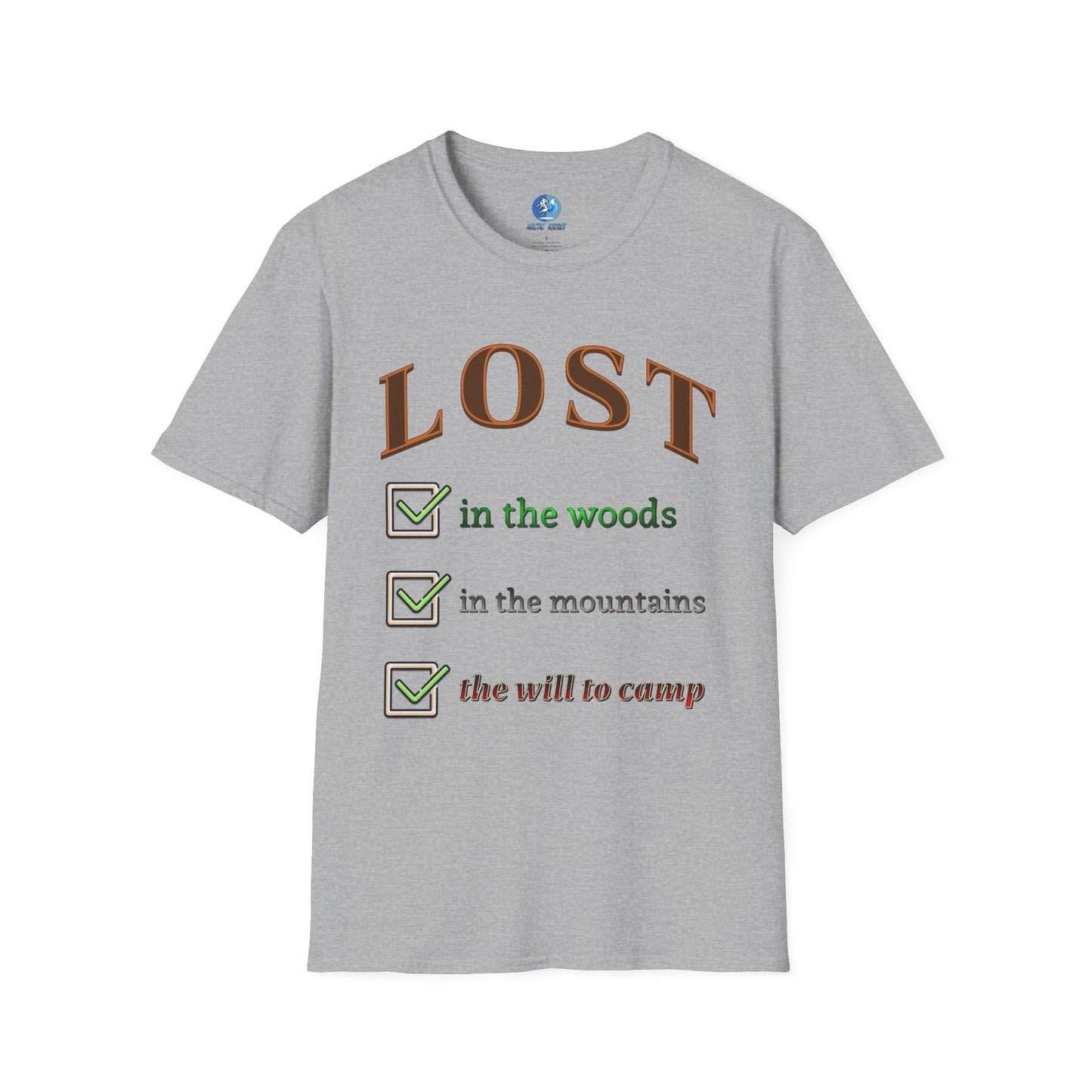 Lost will to camp - Unisex Softstyle T-Shirt