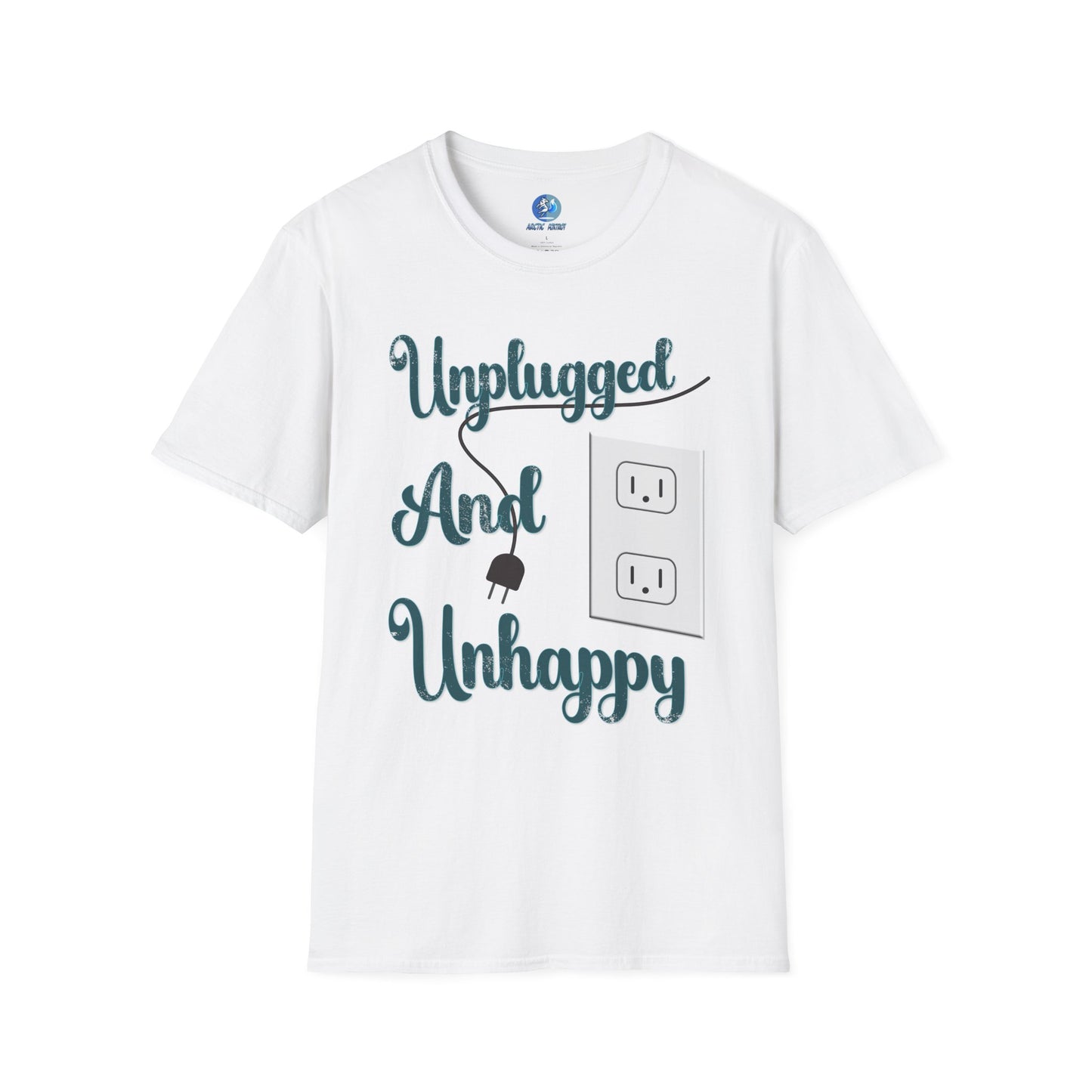 Unplugged and Unhappy - Unisex Softstyle T-Shirt