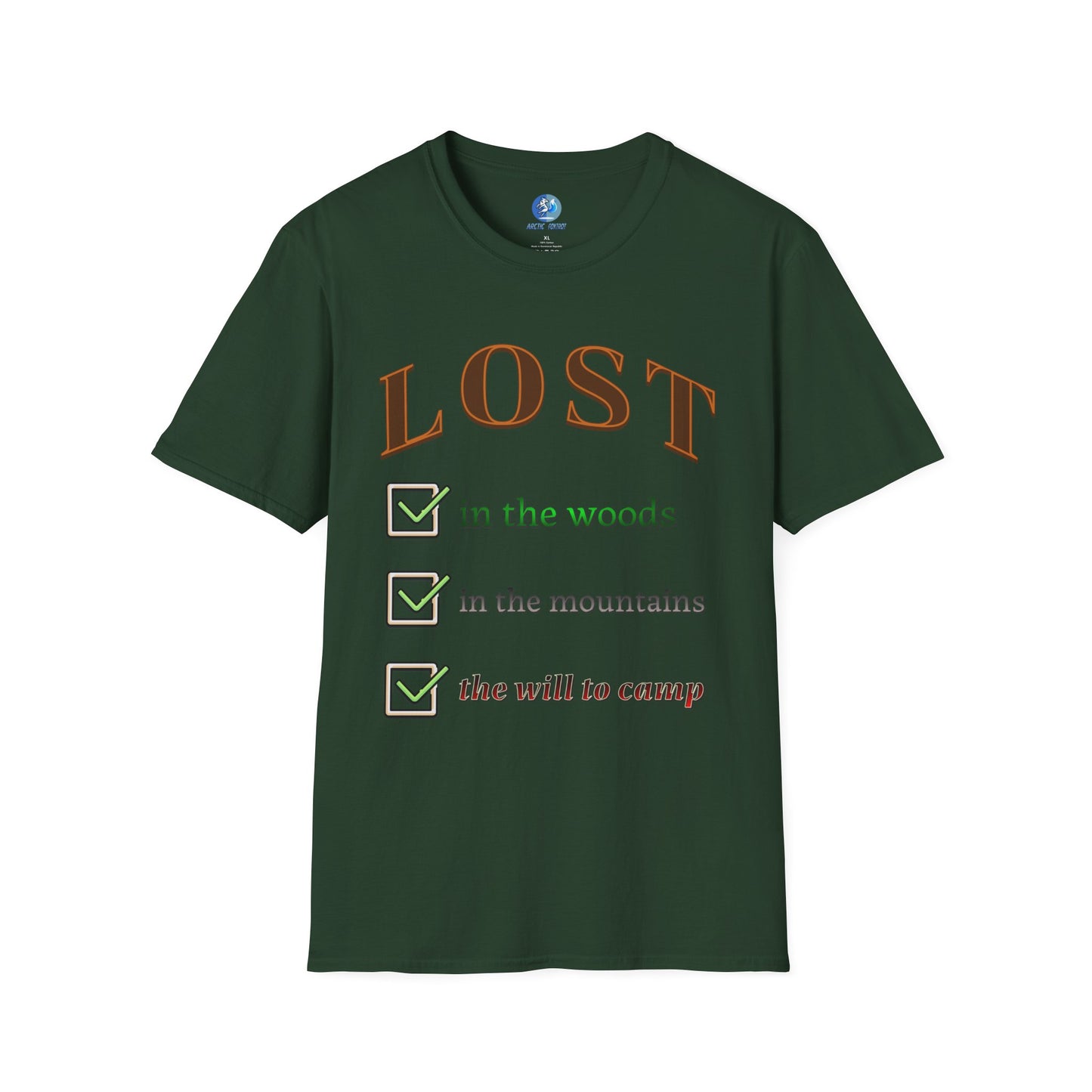 Lost will to camp - Unisex Softstyle T-Shirt