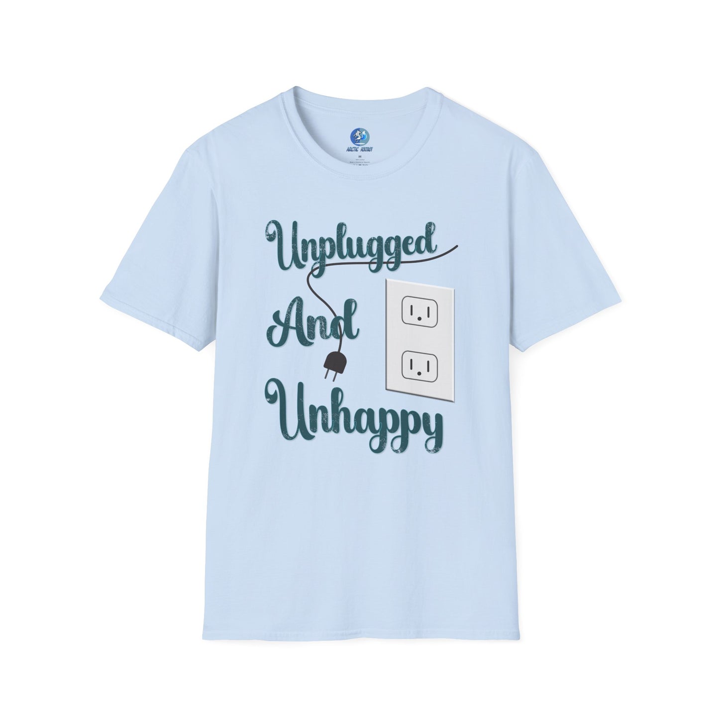 Unplugged and Unhappy - Unisex Softstyle T-Shirt
