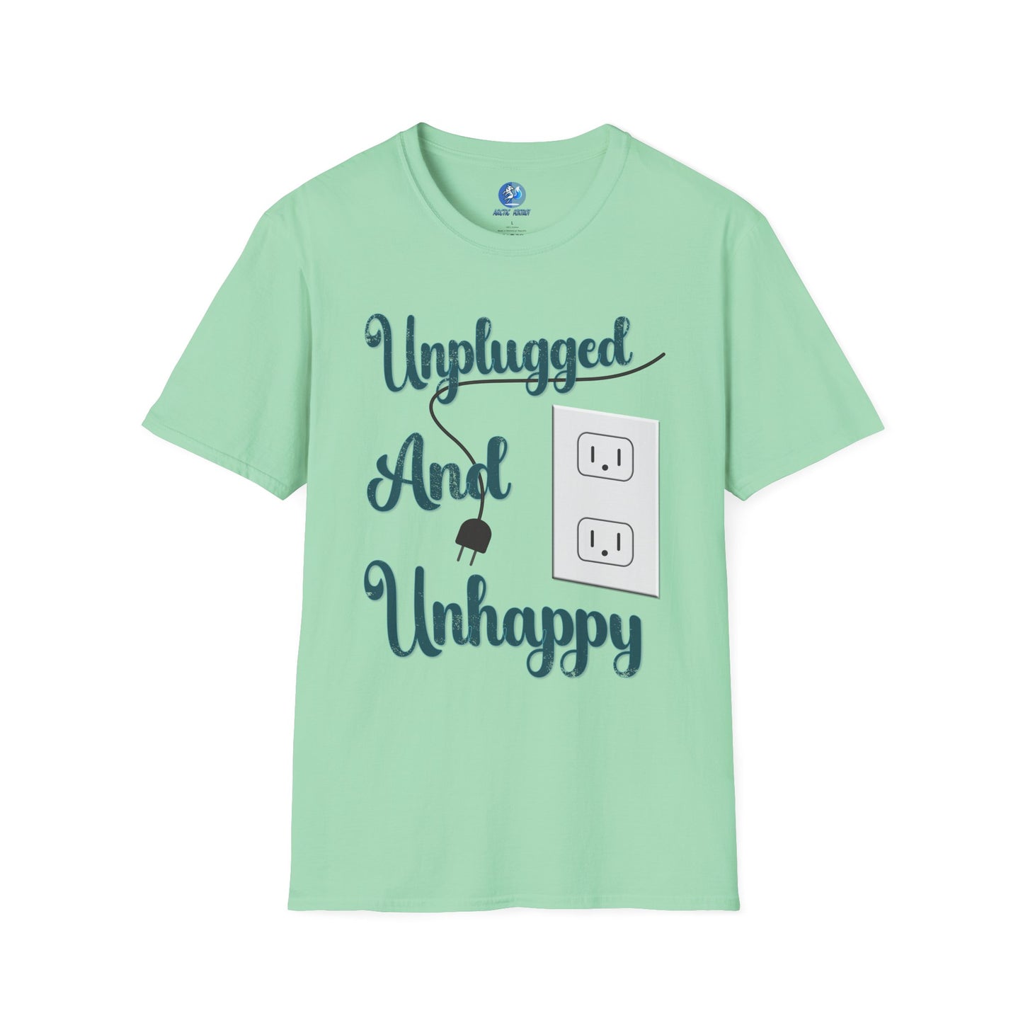 Unplugged and Unhappy - Unisex Softstyle T-Shirt