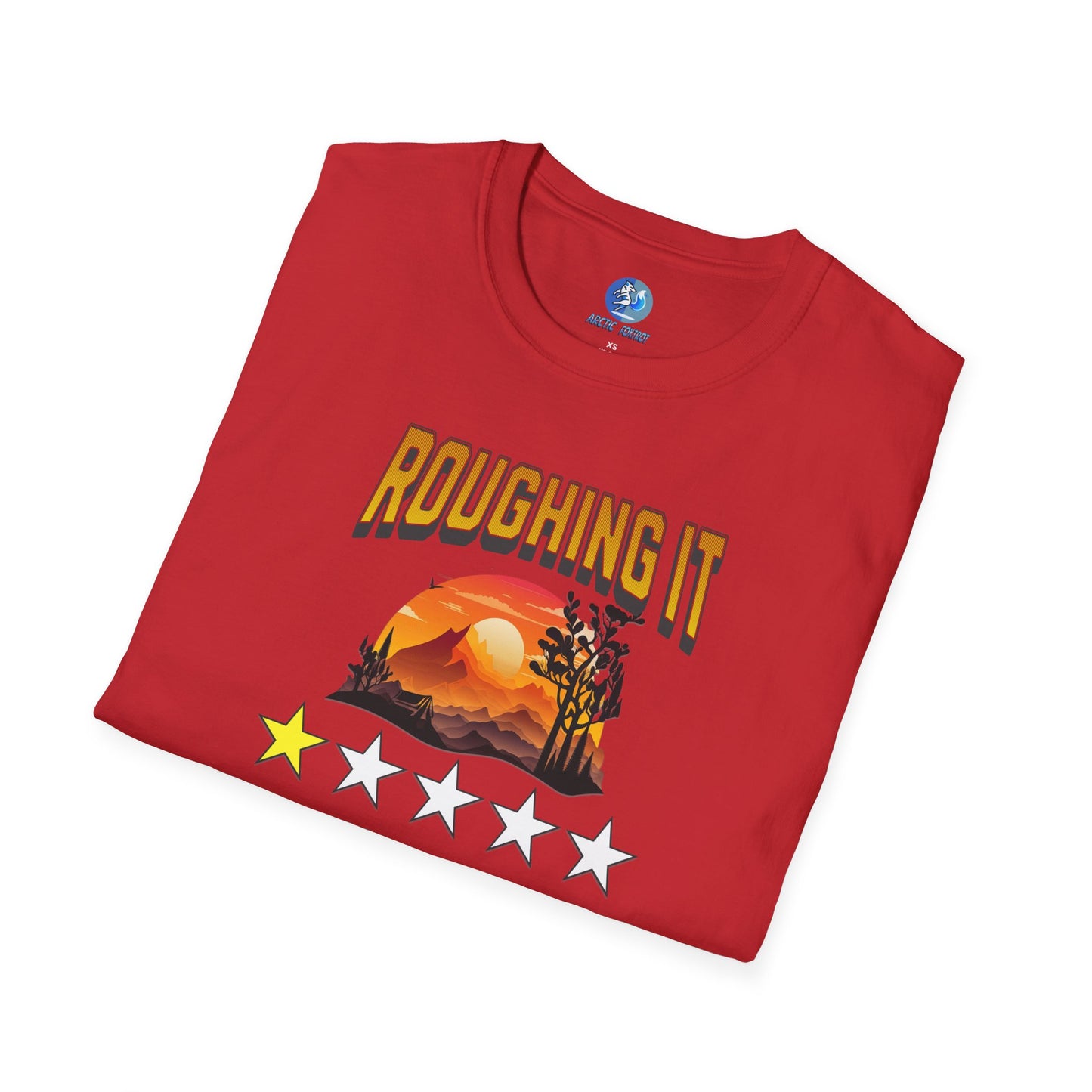 Roughing It 1 star Would not try again - Unisex Softstyle T-Shirt
