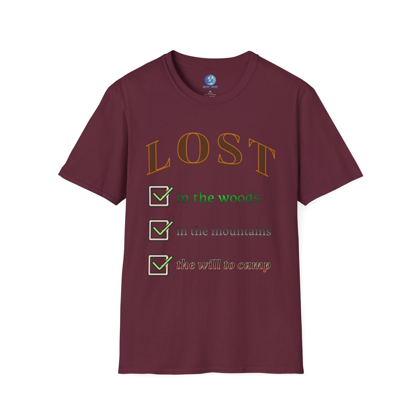 Lost will to camp - Unisex Softstyle T-Shirt