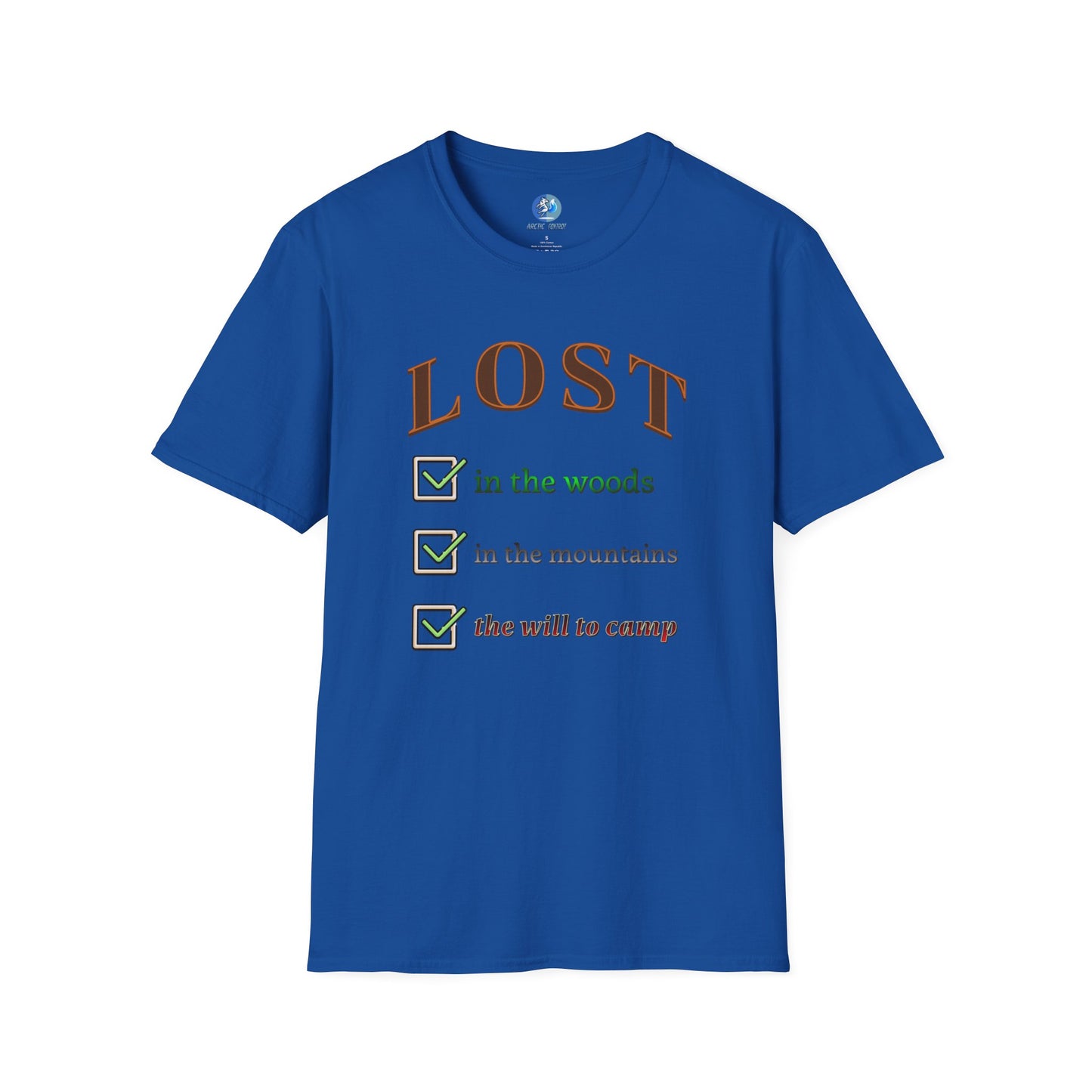 Lost will to camp - Unisex Softstyle T-Shirt