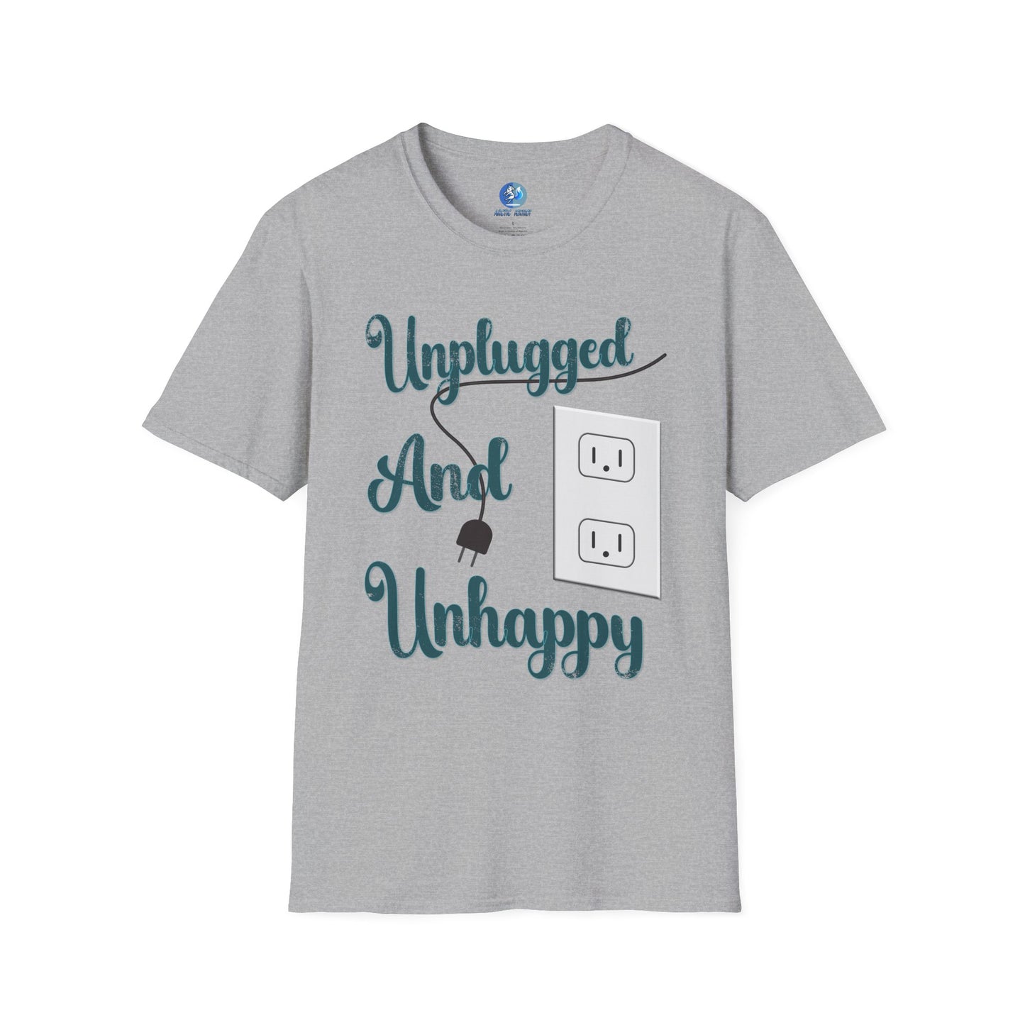 Unplugged and Unhappy - Unisex Softstyle T-Shirt
