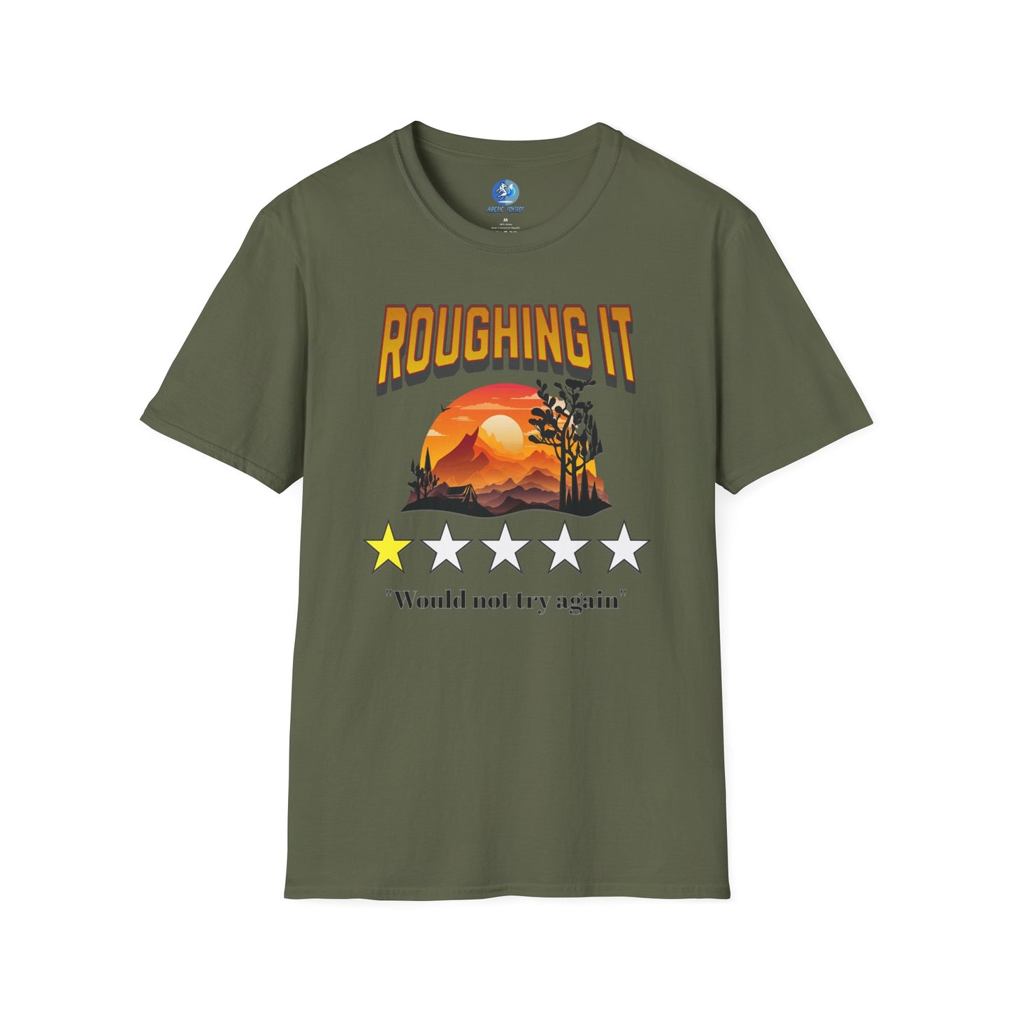 Roughing It 1 star Would not try again - Unisex Softstyle T-Shirt