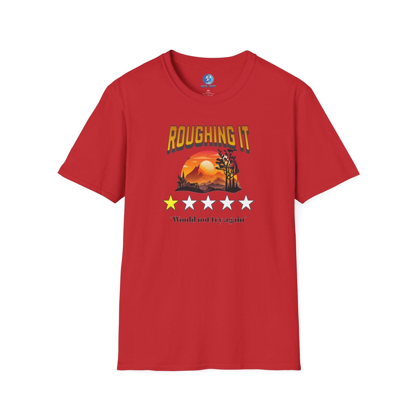 Roughing It 1 star Would not try again - Unisex Softstyle T-Shirt