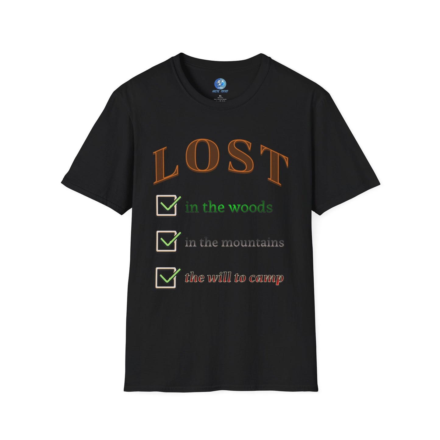 Lost will to camp - Unisex Softstyle T-Shirt