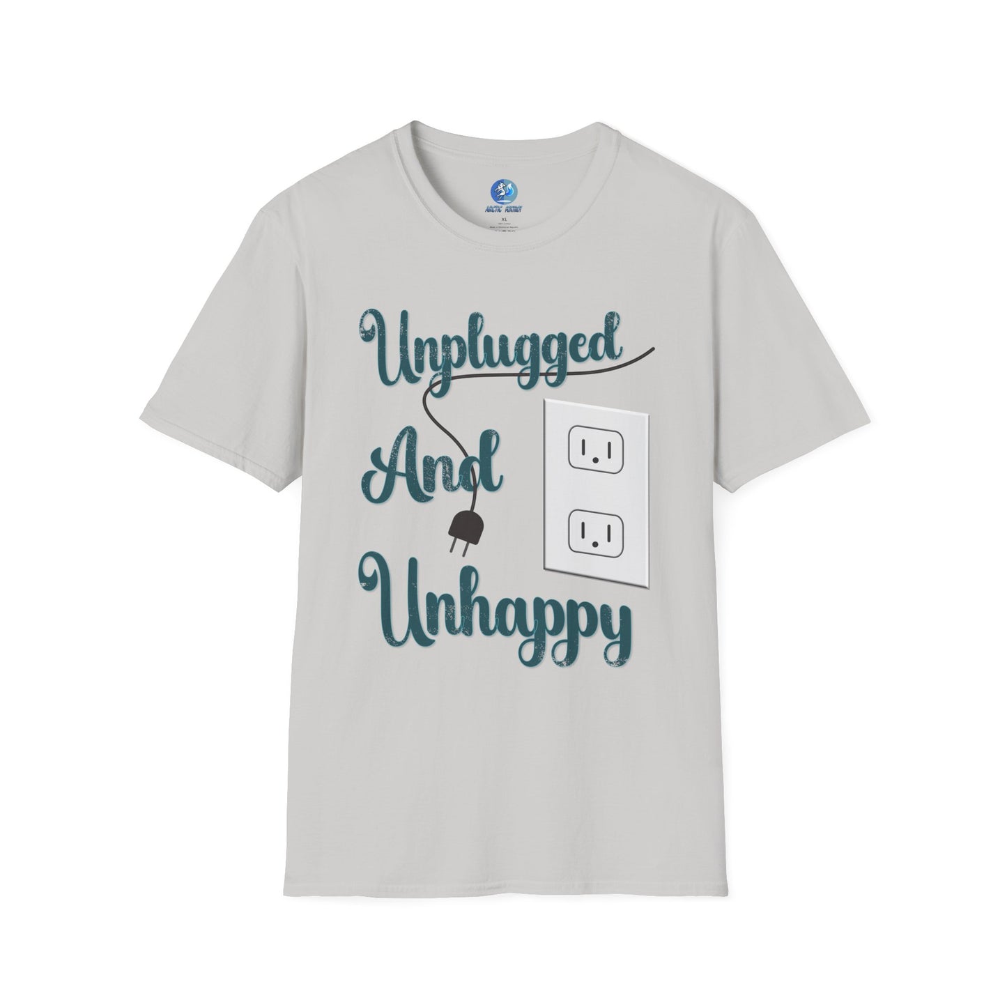 Unplugged and Unhappy - Unisex Softstyle T-Shirt