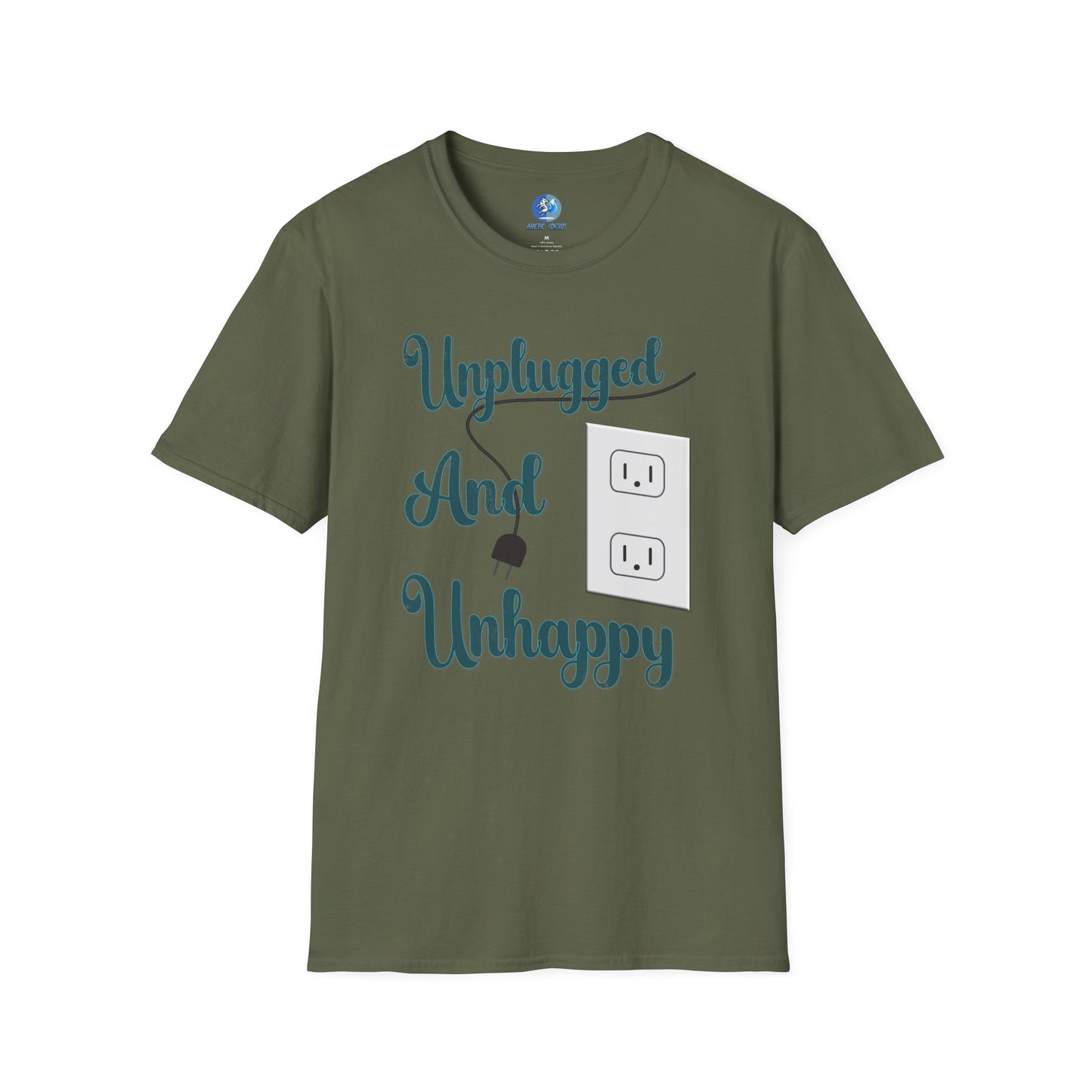 Unplugged and Unhappy - Unisex Softstyle T-Shirt