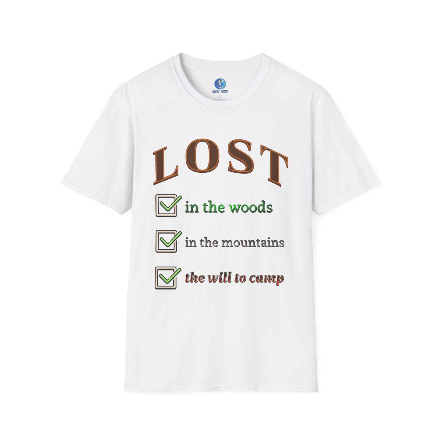 Lost will to camp - Unisex Softstyle T-Shirt