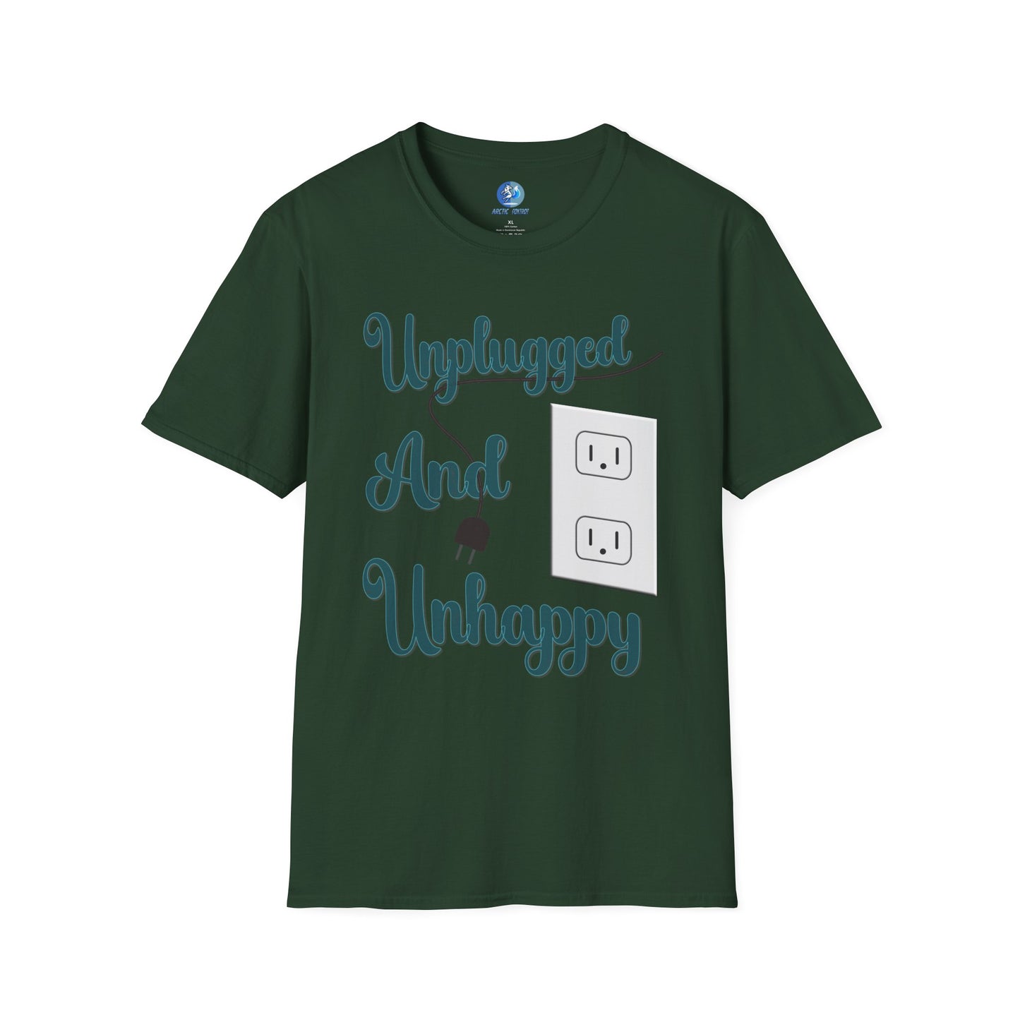 Unplugged and Unhappy - Unisex Softstyle T-Shirt