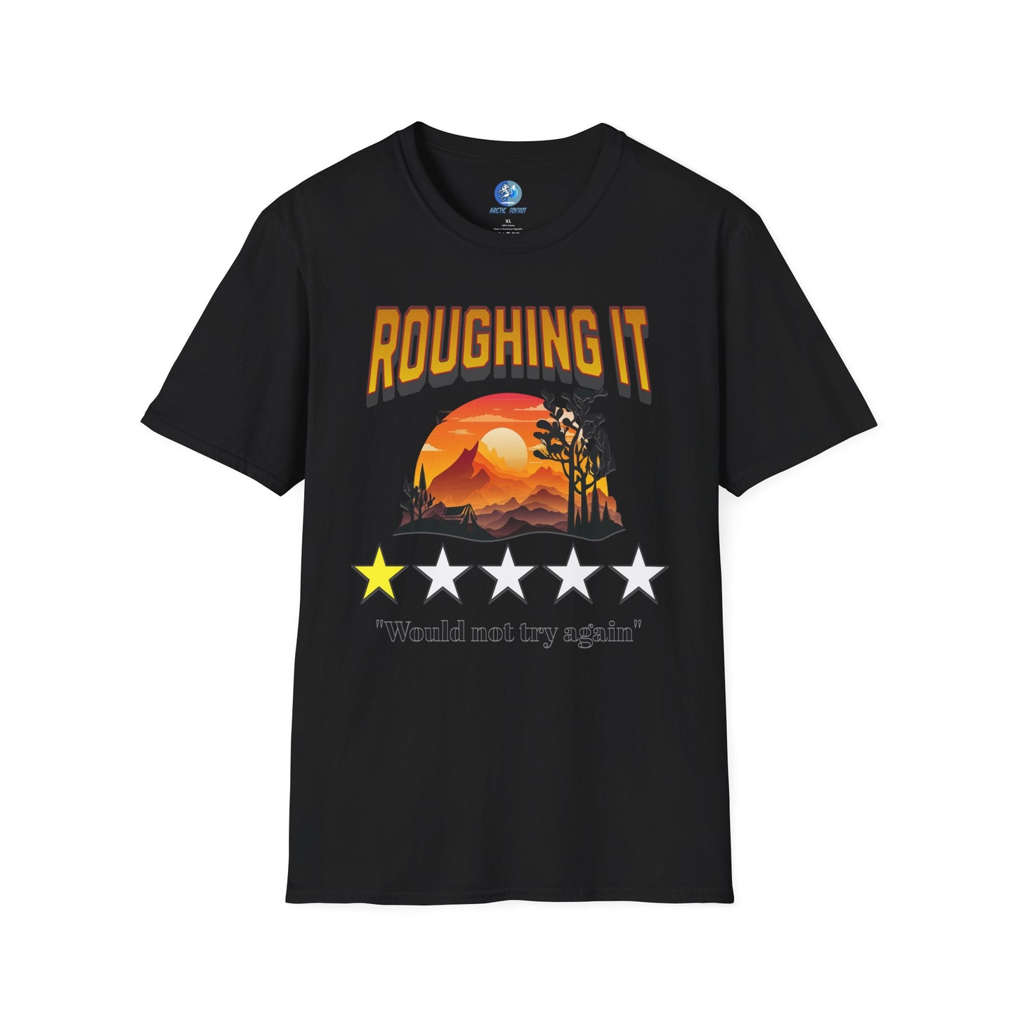 Roughing It 1 star Would not try again - Unisex Softstyle T-Shirt