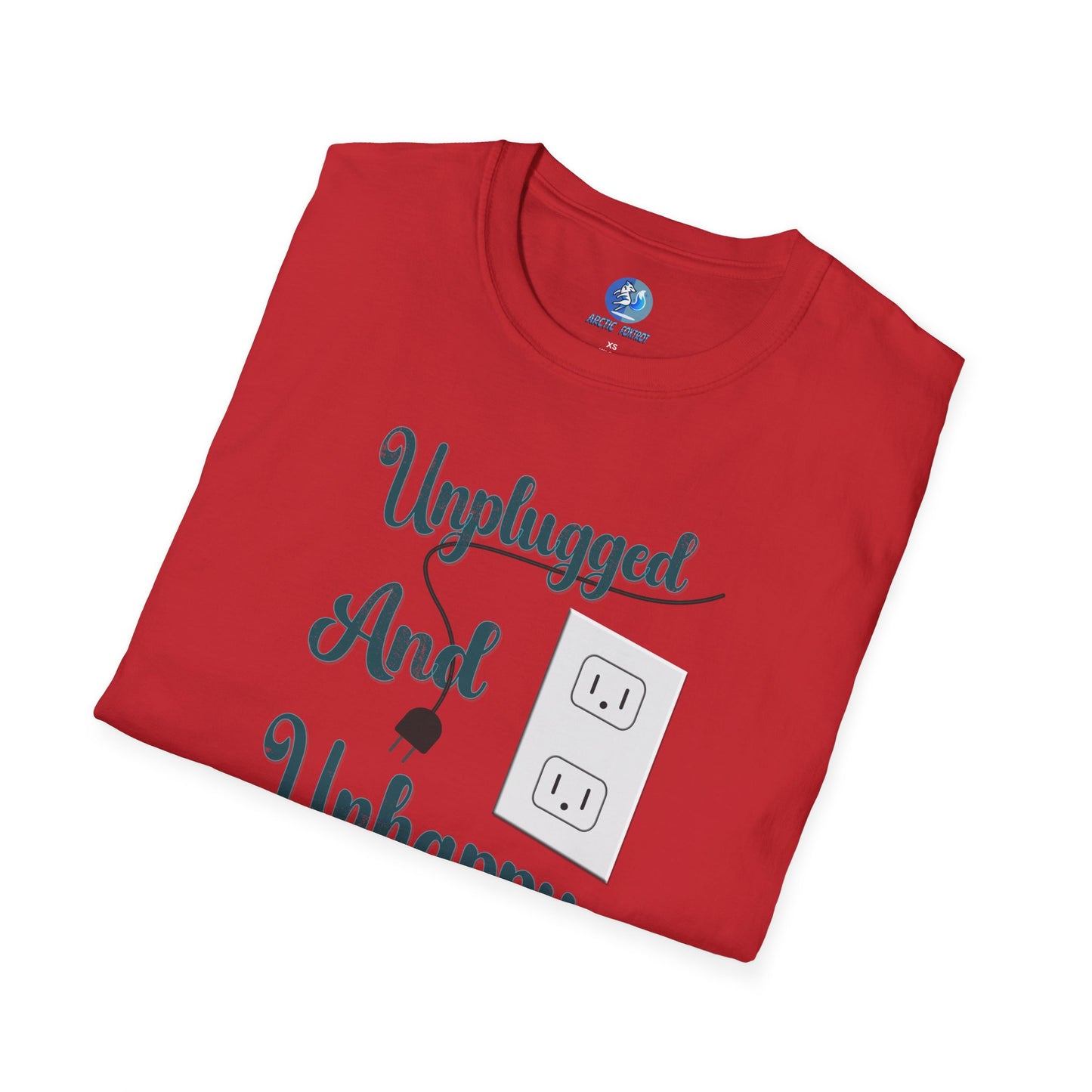 Unplugged and Unhappy - Unisex Softstyle T-Shirt
