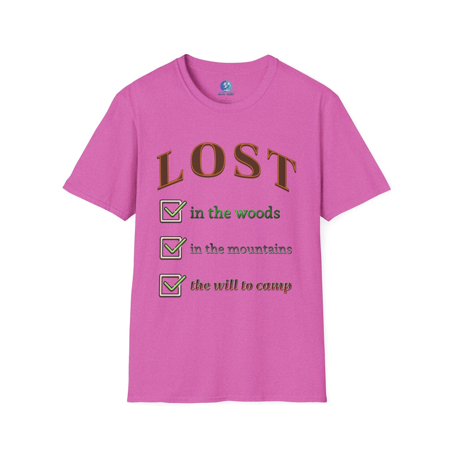 Lost will to camp - Unisex Softstyle T-Shirt