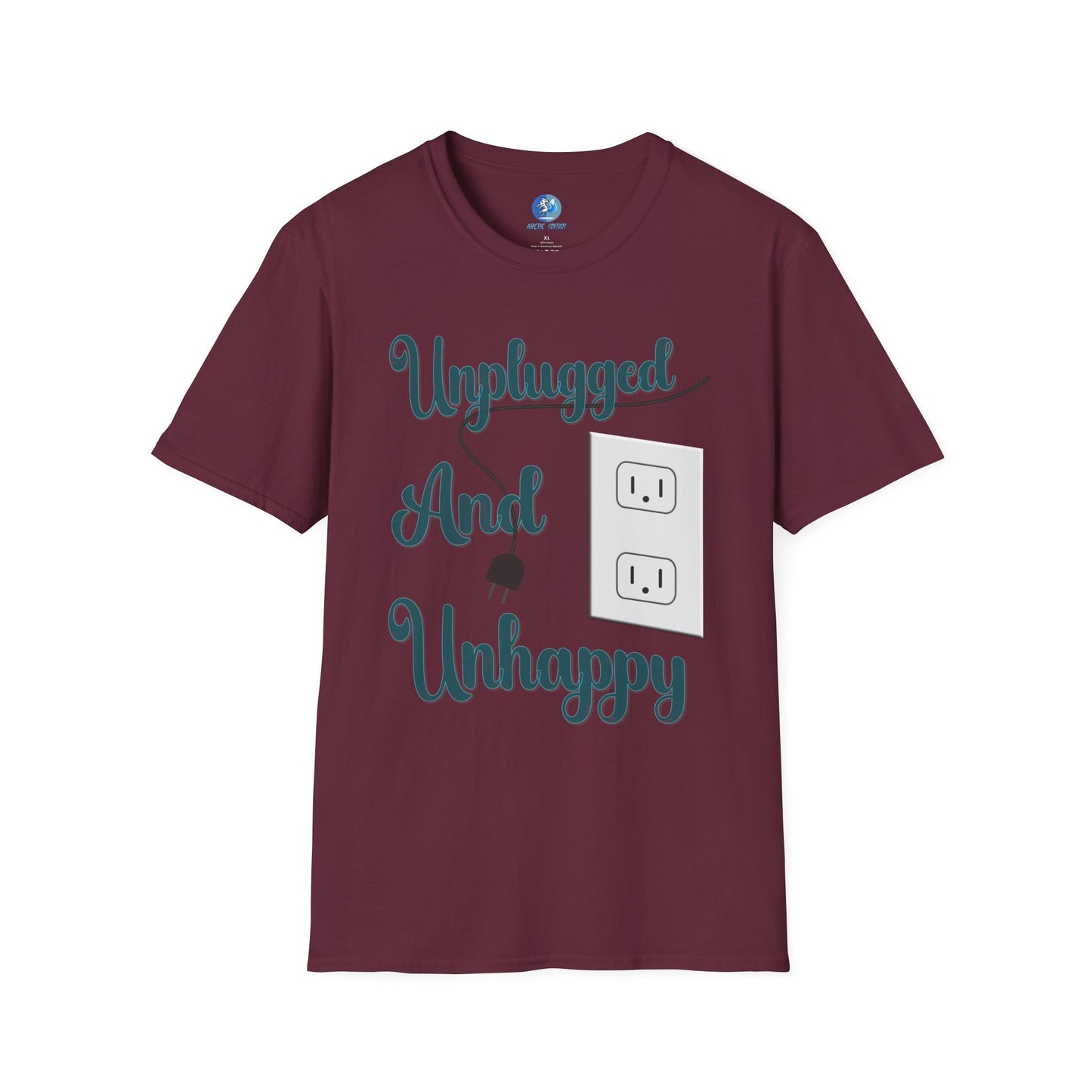 Unplugged and Unhappy - Unisex Softstyle T-Shirt