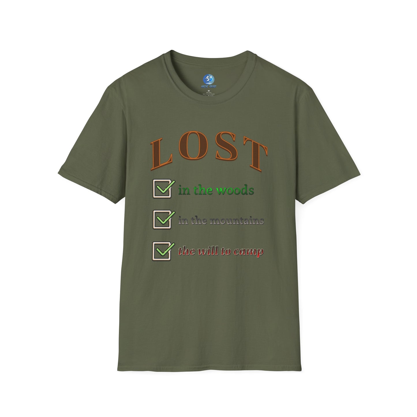 Lost will to camp - Unisex Softstyle T-Shirt