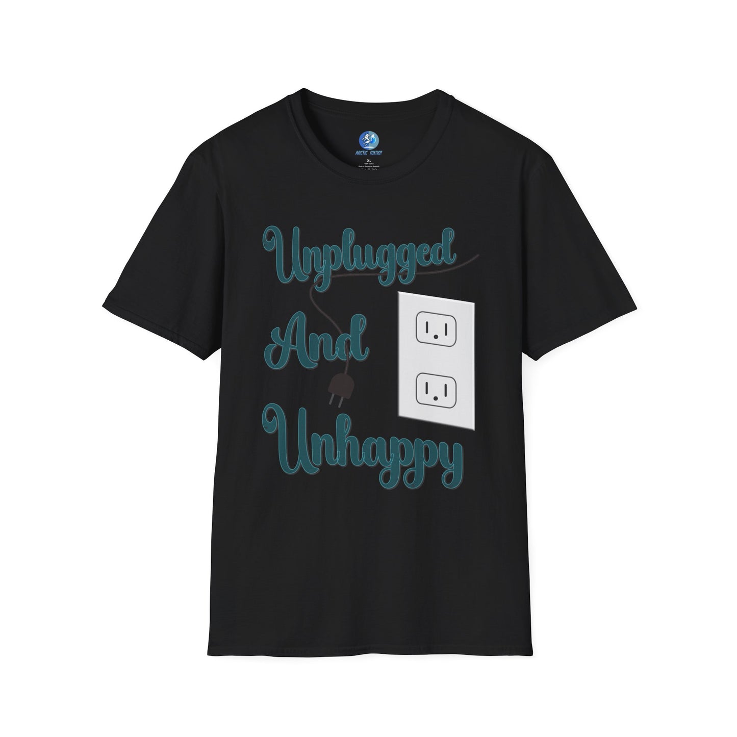Unplugged and Unhappy - Unisex Softstyle T-Shirt