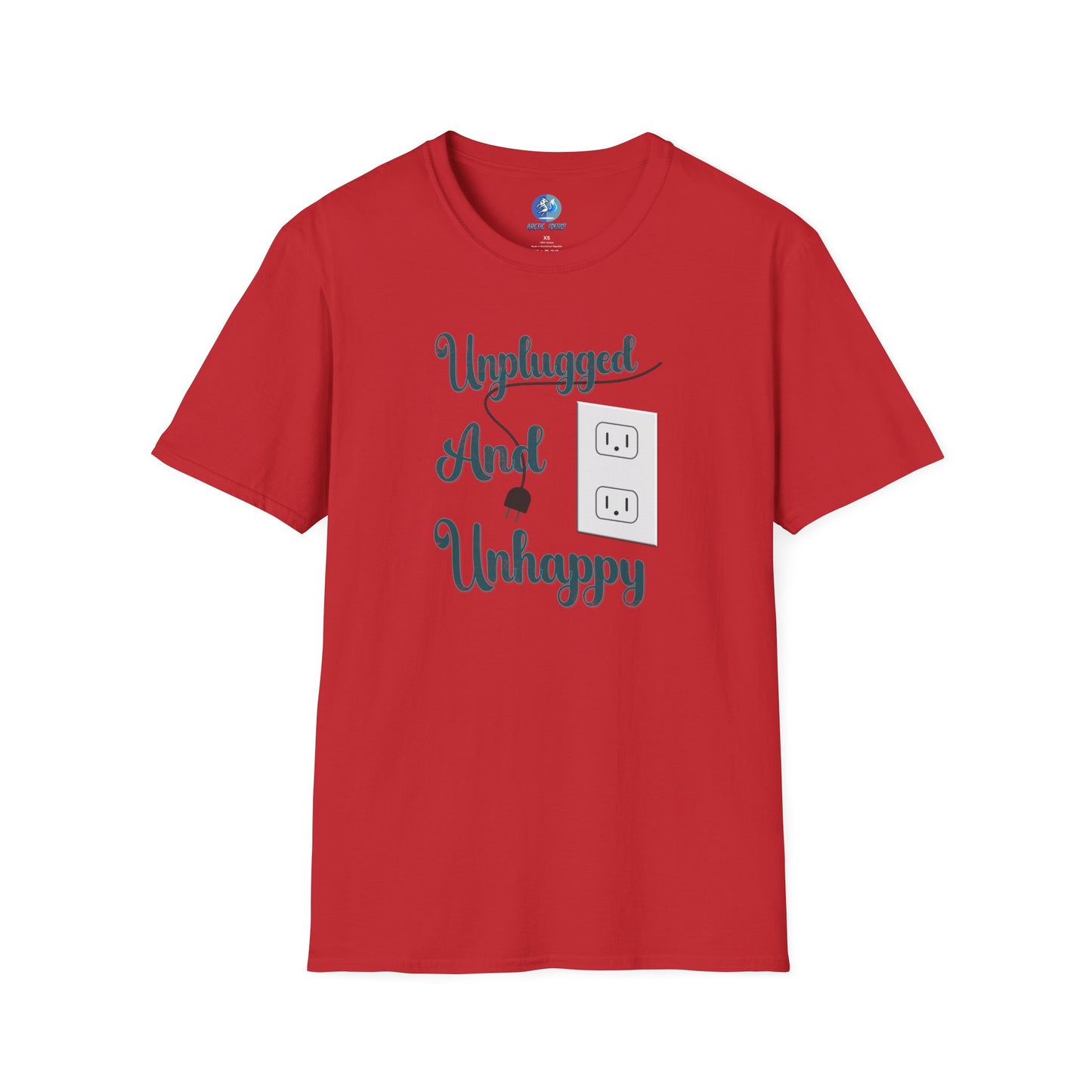Unplugged and Unhappy - Unisex Softstyle T-Shirt