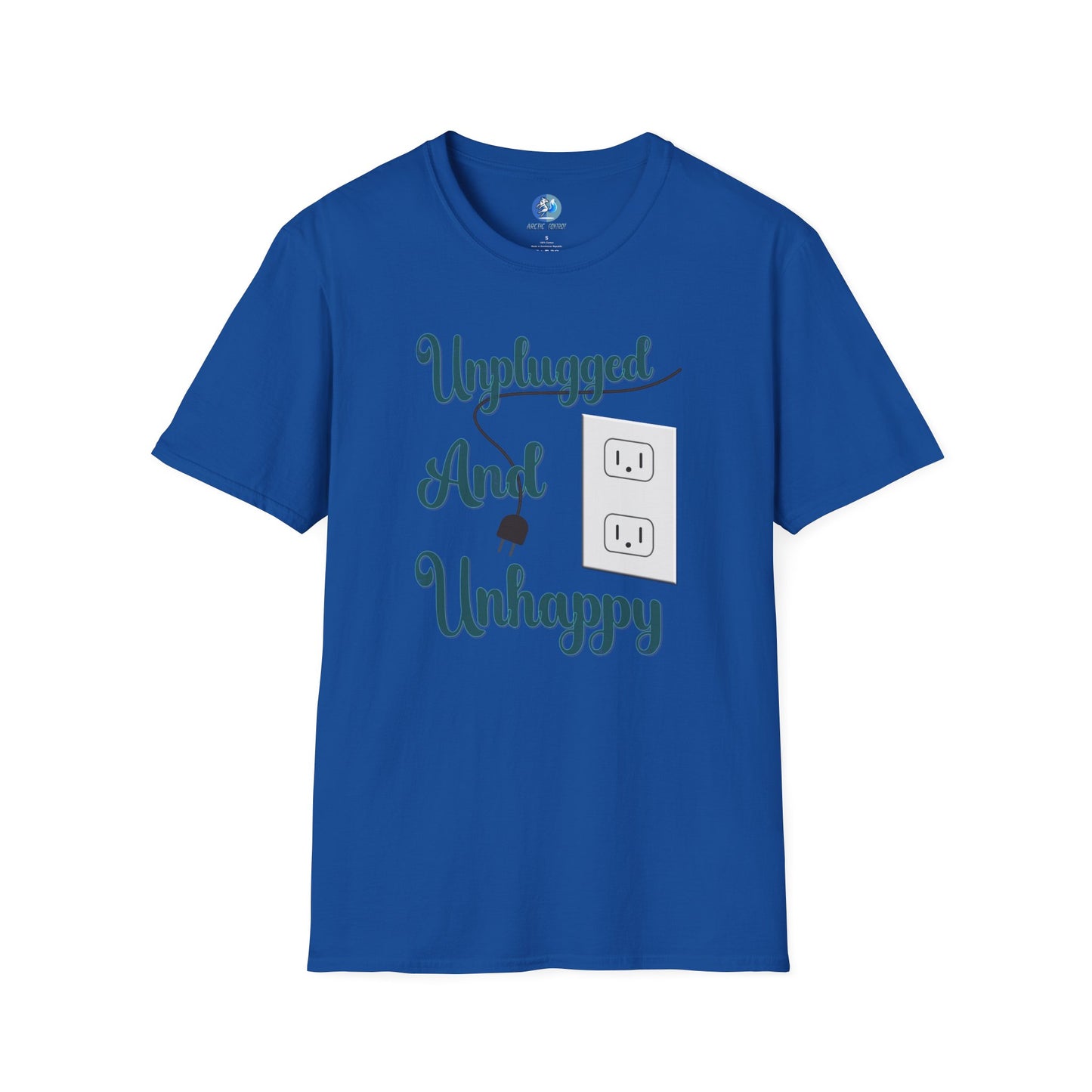 Unplugged and Unhappy - Unisex Softstyle T-Shirt
